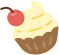 left cupcake
